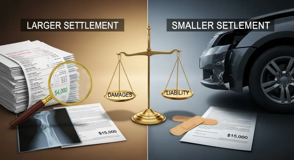 What Makes a Personal Injury Settlement Larger or Smaller